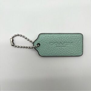 COACH Baby Blue Leather Hang Tag